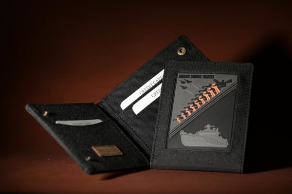 military id card holder with patch