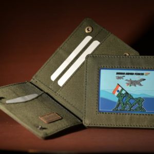 military id card holder with patch