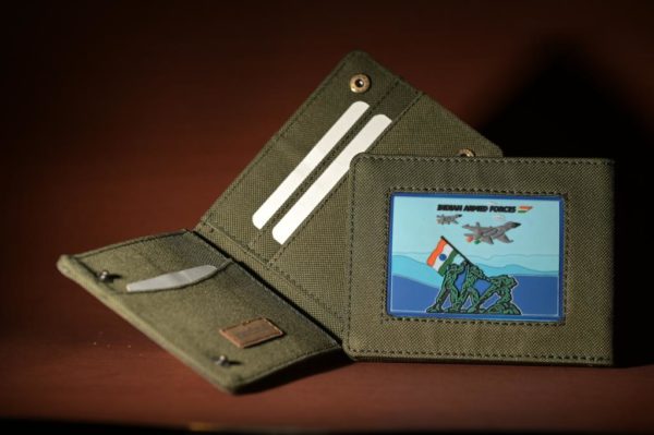 military id card holder with patch