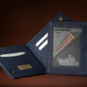 military id card holder with patch