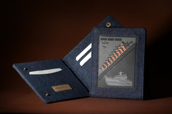 military id card holder with patch