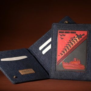 military id card holder with patch