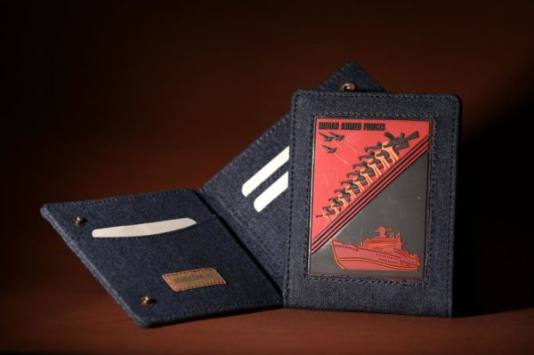 military id card holder with patch