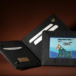 military id card holder with patch