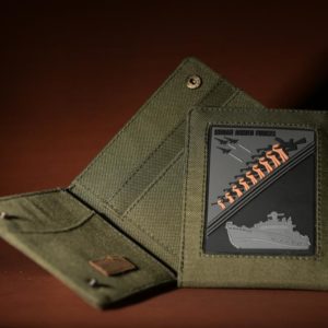 military id card holder with patch