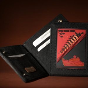 military id card holder with patch