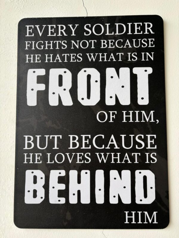 MDF SOLDIERS QUOTE